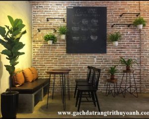 Tạo điểm nhấn cho bức tường bằng gạch cổ