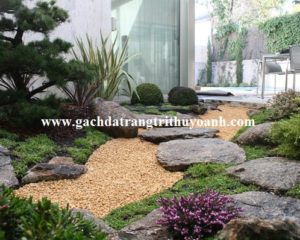 Tô điểm cho lối đi bằng sỏi vàng