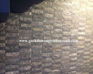 Bức tường ốp đá xanh hải dương phẳng và đá bóc xanh ngọc