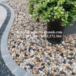 Sỏi bóng nhiều màu trang trí tiểu cảnh sân vườn